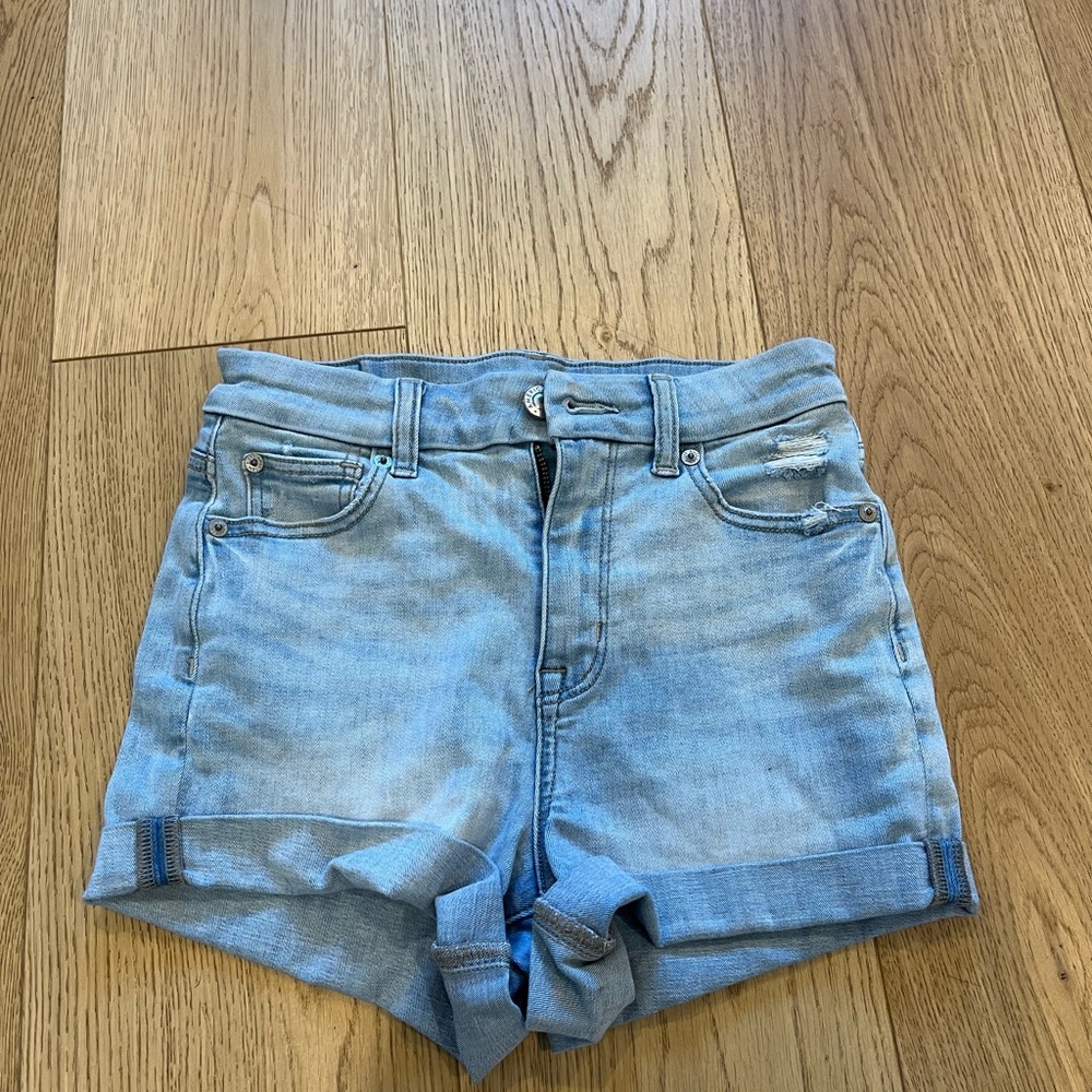 high rise ae stretch shorts